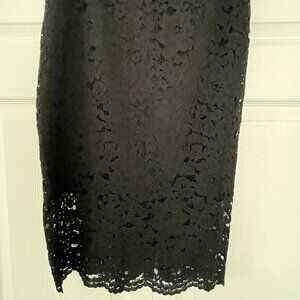 Nicole Miller Black Lace Pencil Skirt - Size 4